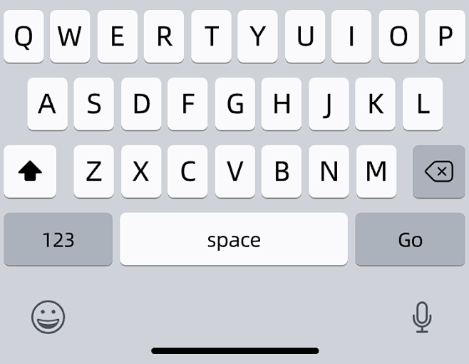 System _ Keyboards _ iPhone _ Light Alphabetic