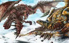 C4D格斗对战游戏怪物猎人怪兽恐龙人物动画3D模型设计素材  (4)