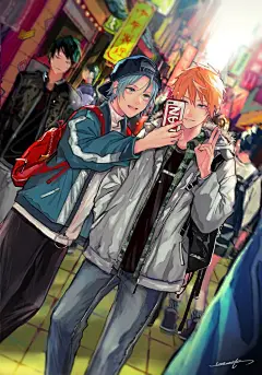 @图维画社  |  插画师【瓜うりた】美少年帅哥型男插画  