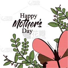蝴蝶,母亲节,贺卡,可爱的,白昼,请柬,家庭,问候,庆祝,爱