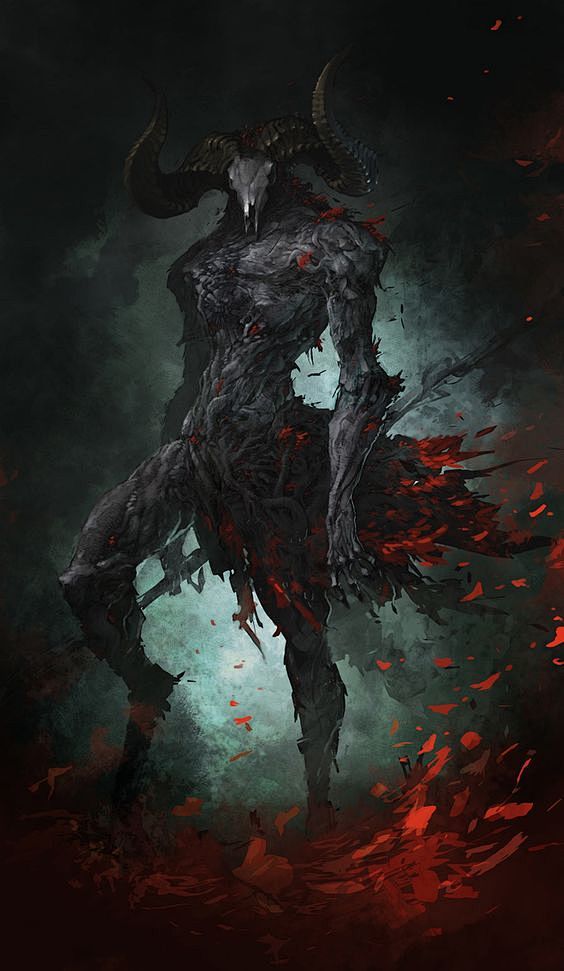 山羊恶魔，当他们想到恶魔和恶魔般的崇拜时...