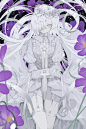 画师Kot_Rou020 白发 花 拘束服