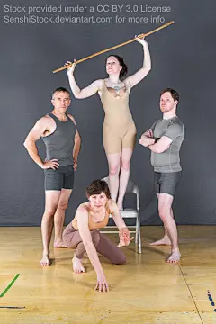 Kickstarter Group Pose - Team Power by SenshiStock