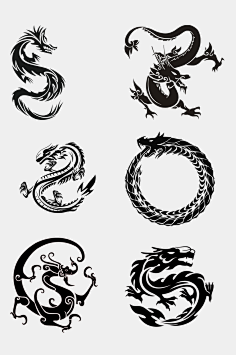 com国风山海瑞兽青龙白虎朱雀玄武龙凤免扣元素大狗卷采集到公主采集