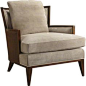 Baker Furniture : California Cane Lounge Chair by Barbara Barry