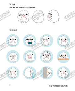 卡通羊表情包 【酷图网】卡通动物,可爱表情,卡通萌宠,趣味表情包,小羊表情包,卡通羊,