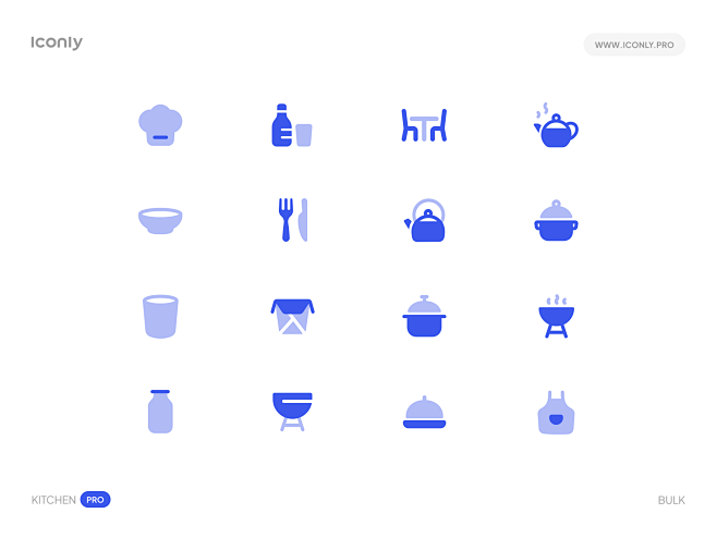 厨房用品-2D图标/扁平图标/Icon