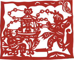 窗花 民俗剪纸剪影 喜庆过年 新年 素材(2290)