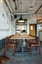 Główna Osobowa Bar and Restaurant in Gdyna, Poland by PB/STUDIO and Filip Kozarsk | Yatzer : Designed as a sophisticated yet casual all-day café, bar & restaurant, Główna Osobowa in downtown Gdyna, Poland, envisions being the go-to spot in city’s pub-