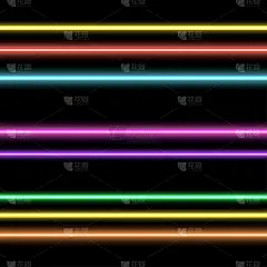 荧光线。摘要辉光线用于设计卡片、科学会议邀请等。