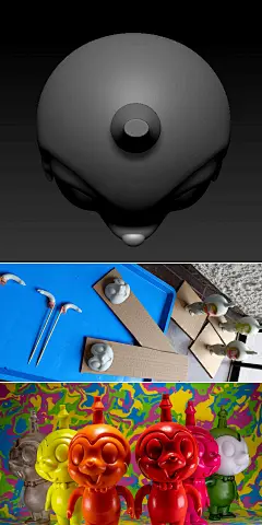 B-va Fink 树脂艺术玩具 Product-Design_00555 产品设计，创意工业产品设计，电子产品设计，机械产品，UG产品设计和开发 角色设计、玩具设计、产品设计、Adobe Illustrator、Adobe Photoshop、Adobe Lightroom、Pixologic Zbrush、3D 打印机 B-va Fink Resin Art Toy :: Behance Character Design, Toy Design, Product Design, Adobe Illus
