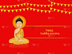 印度教佛教节日普尼玛的背景插图