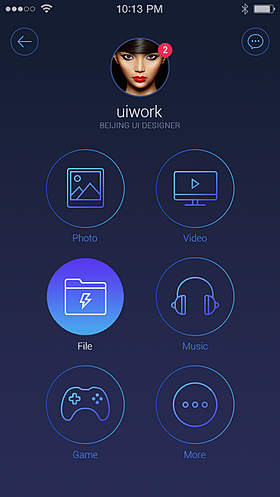 APP个人中心 #UI# #主页面# #...