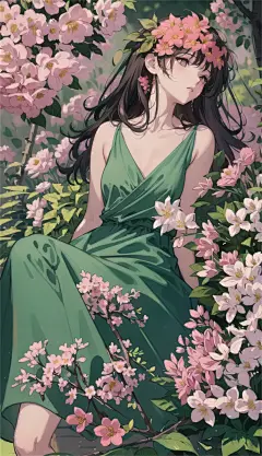 数字艺术漫画风少女插画-众图网