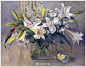 英国画家Pamela Kay作品静物花卉