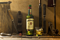 General 1920x1277 bottles alcohol Jameson whiskey drinking glass ice cubes still life wood hammer