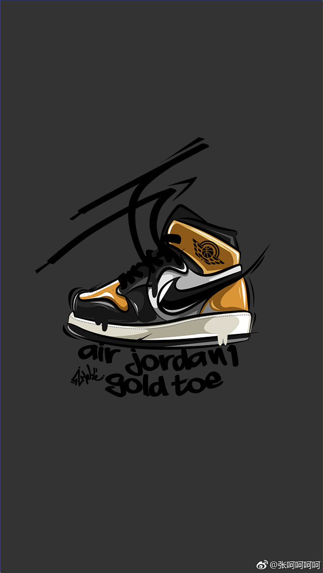 airjordan1壁纸1336x2370brvia张呵呵呵呵