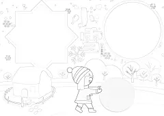 小雪手抄报小雪小报