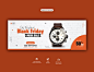 Black friday mega sale facebook cover banner template
