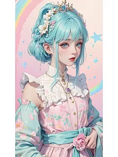 漂亮壁纸｜可爱女生｜女生头像｜萌头｜淡蓝