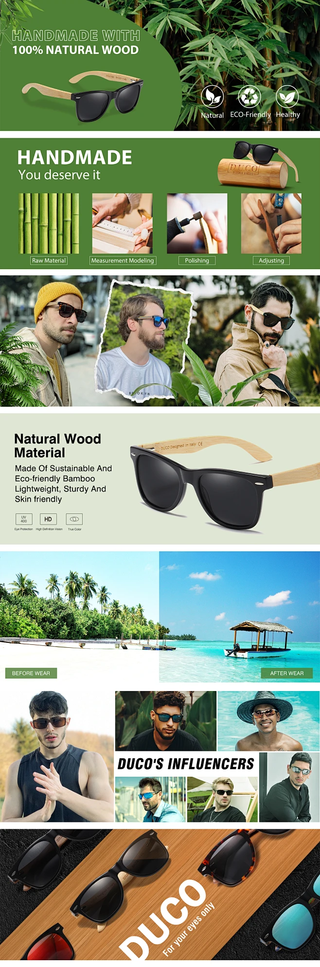 跨境电商亚马逊a  墨镜详情页设计