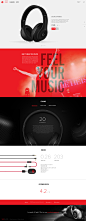 Beats By Dre : I was in for a new fun project. Almost daily I'm wearing a Beats headphone, so picked their site for a makeover. Just got caught up in it and needed to bring it to an end. So here it is, hope you'll like it!