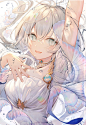 水 少女 光