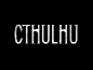 Cthulhu Comic title concept : custom type, pretty fun to work on!
