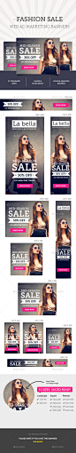 Fashion Sale Ad Banners  - Banners & Ads Web Elements