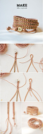 DIY: leather wrap bracelet: 