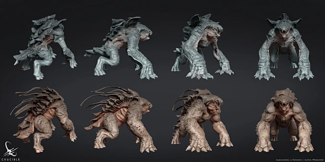 Alpha Predator | Crucible, Alexandria Condon : Vis Dev sculpt for Alpha ...