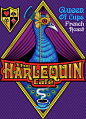 "The Harlequin Café" Coffee Logo : Logo for new coffee company from New Orleans named "The Harlequin Café."