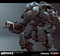 Wolfenstein 2: Zitadelle, Tor Frick : This is the highpoly for the Zitadelle robot from Wolfenstein 2: The New Colossus.
Quite a complicated design, with a ton of moving parts, the legs alone have dozens of moving pieces, but it was a fun challenge, pushe