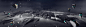 淘宝天猫电商公路 超酷黑色系 太空 石头 冲出视觉1920px高清全屏背景素材