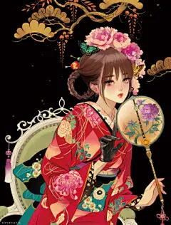 人物插画—和风 - 堆糖，美图壁纸兴趣社区