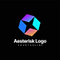 Vector abstract logo -  asterisk logo - rotational logo