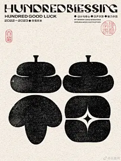 百福呈祥｜by @石昌鸿   字体IP设计系列 （第一组），祝福大家事事如意福禄双全 [求饶]  #百福￿001W24Qygy1h9ac4uzghrj615o1jk7wh02