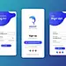 Login &amp; sign up Ui kit ui ux designer sign up page sign in page login page android ui android app design ios ui kit ui kits ui illustration design