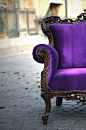 vintage purple chair - love the color and the style!: 