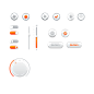 质感渐变UI控件开关按钮