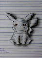 15岁少年一组3D素描画17