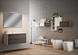 Arca Mobili Proxima bath room collection : Bathroom interior rendering