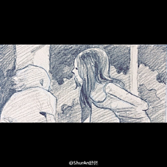 向半月采集到手绘