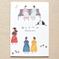 现货表现社超大便签信纸本插画家Aiko Fukawa可爱猫咪唯美手帐-淘宝网