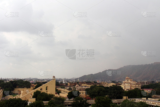 天文台,斋浦尔,远古的,曼塔天文台,风宫,接力赛,都市风景,摄像机拍摄角度,风,水平画幅