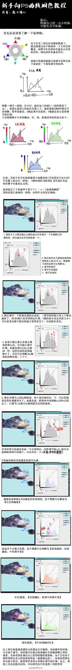 記錄用采集到上色 教學_空氣感 調子 技巧