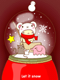 最新圣诞节动态可爱壁纸2