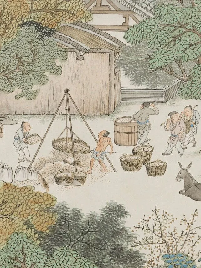 宋院本金陵图卷｜古代劳动人民生活场景｜下 - 小红书-花瓣网