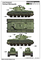 苏联KV-8S重型喷火坦克 焊接炮塔