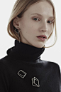Geometric Jewellery - line brooches; simplicity; minimal jewellery design // Agata Bielen